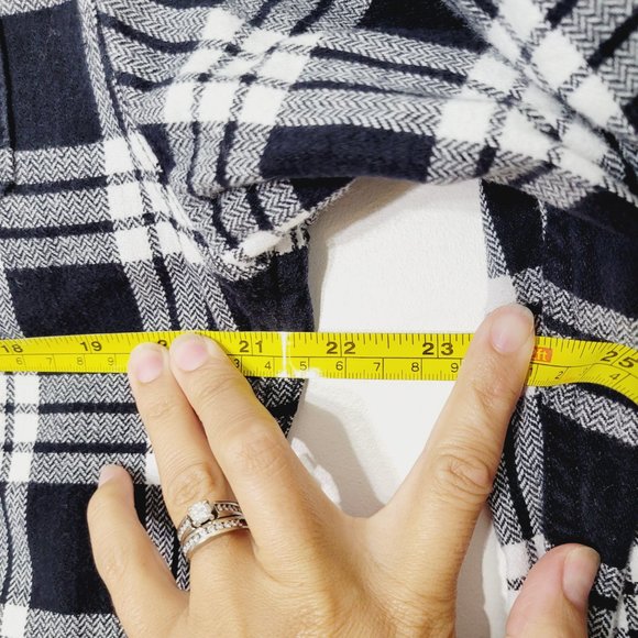 Jachs Men Black White Regular Fit Checkered Cut Away Collar Casual Shirt Size S - Picture 13 of 13